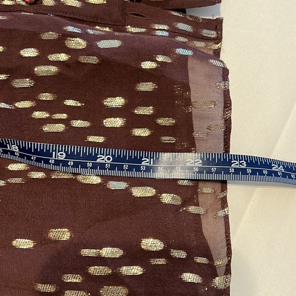 ANTHROPOLOGY ADDISON STORY sz P SILK CROPPED, BOXY, PARTY, GLITZ, LUXURIOUS - Picture 6 of 10